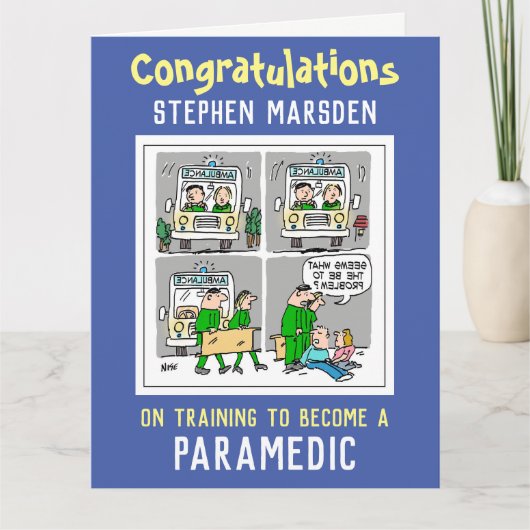 Gefeliciteerd met de training als Paramedische kaa Kaart (Voorkant)