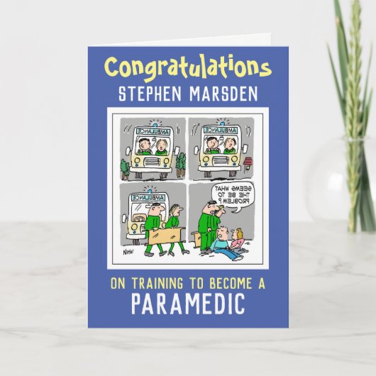 Gefeliciteerd met de training als Paramedische kaa Kaart (Voorkant)