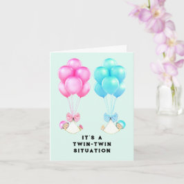Gefeliciteerd met de tweeling kaart