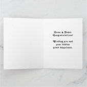 Gefeliciteerd met de tweeling kaart (Binnen)