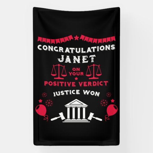 Gefeliciteerd met de uitspraak van het Hof Spandoek (Verticaal)