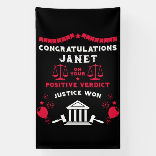 Gefeliciteerd met de uitspraak van het Hof Spandoek (Verticaal)