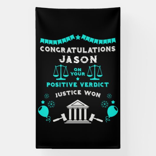 Gefeliciteerd met de uitspraak van het Hof Spandoek (Verticaal)