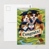 Gefeliciteerd met de universitaire afronding van l briefkaart (Voorkant / Achterkant)