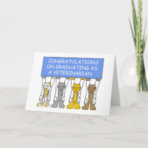 Gefeliciteerd met de veeartsenijkundige opleiding kaart