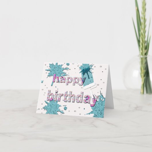 Gefeliciteerd met de verjaardag van de schilder! kaart (Voorkant)