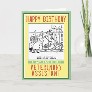Gefeliciteerd met de verjaardag van een dierenarts kaart