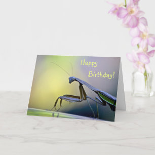 Gefeliciteerd met de verjaardag van Mantis Kaart