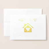 Gefeliciteerd met de verjaardag van uw huis Realty Folie Kaarten (Voorkant met envelop)