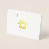 Gefeliciteerd met de verjaardag van uw huis Realty Folie Kaarten (Voorkant)