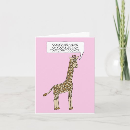 Gefeliciteerd met de verkiezing van de schoolraad kaart (Voorkant)