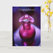 Gefeliciteerd met de verloving kaart (Gele Bloem)