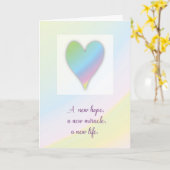 Gefeliciteerd met de verwachte regenboogBaby Kaart (Gele Bloem)