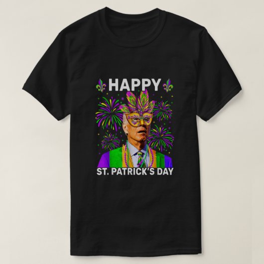 Gefeliciteerd met de vierde paasmakerij Joe Biden  T-shirt (Design voorkant)