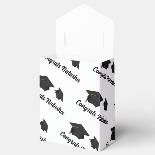 Gefeliciteerd met de viering van het afstuderen bedankdoosjes (Geopend)