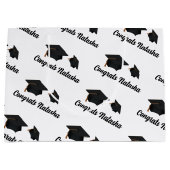 Gefeliciteerd met de viering van het afstuderen groot cadeauzakje (Voorkant)