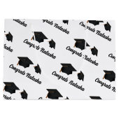 Gefeliciteerd met de viering van het afstuderen groot cadeauzakje (Achterkant)