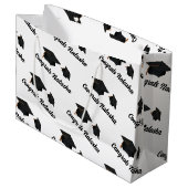 Gefeliciteerd met de viering van het afstuderen groot cadeauzakje (Voorkant Gekanteld)