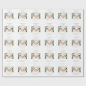 Gefeliciteerd met de zegelpapier cadeaupapier (Vlak)