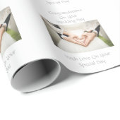 Gefeliciteerd met de zegelpapier cadeaupapier (Rol Hoek)