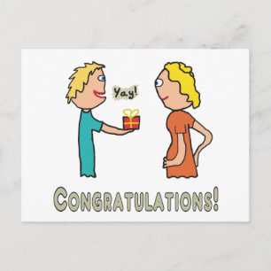 Gefeliciteerd met de zwangerschap briefkaart