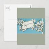  gefeliciteerd met Dogwood Briefkaart (Voorkant / Achterkant)