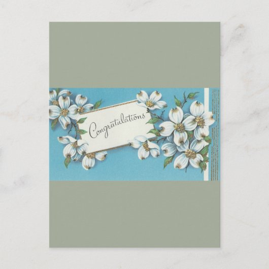  gefeliciteerd met Dogwood Briefkaart (Voorkant)