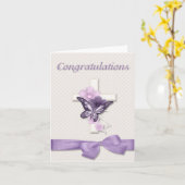 Gefeliciteerd met doopsel kaart (Gele Bloem)