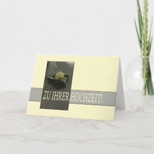 Gefeliciteerd met Duitse bruiloft Kaart