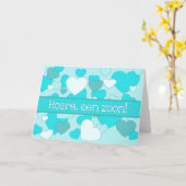 Gefeliciteerd met Dutch Baby Boy Kaart (Gele Bloem)