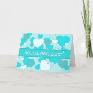 Gefeliciteerd met Dutch Baby Boy Kaart