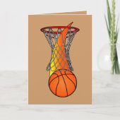 Gefeliciteerd met een goed basketbalseizoen kaart (Voorkant)