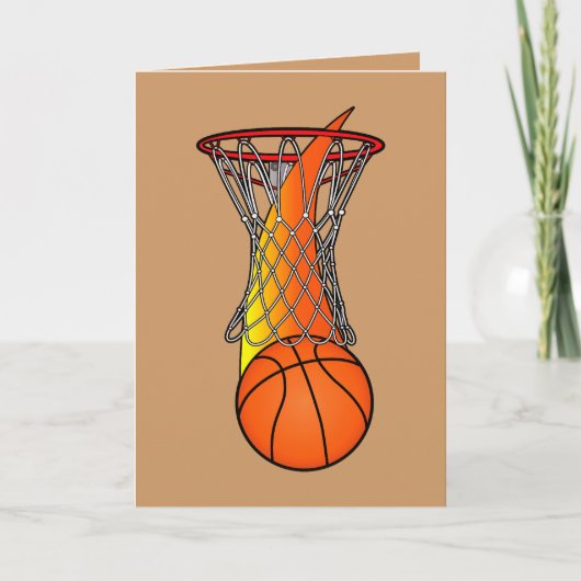 Gefeliciteerd met een goed basketbalseizoen kaart (Voorkant)