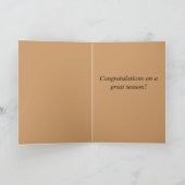 Gefeliciteerd met een goed basketbalseizoen kaart (Binnen)