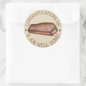 Gefeliciteerd met een goed uitgevoerde taak Stak-c Ronde Sticker (Tas)