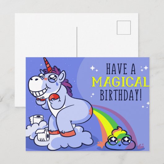 Gefeliciteerd met een Magische Verjaardag | Gefeli Briefkaart (Voorkant / Achterkant)