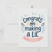 Gefeliciteerd Met Een Mensje Maken Funny Zwangersc Briefkaart (Voorkant / Achterkant)