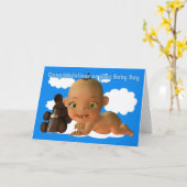 Gefeliciteerd met een mooie baby kaart (Gele Bloem)