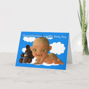 Gefeliciteerd met een mooie baby kaart