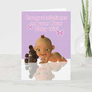 Gefeliciteerd met een mooie baby kaart
