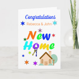 Gefeliciteerd met een nieuw huis kaart
