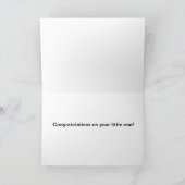 Gefeliciteerd met een nieuwe baby kaart (Binnen)