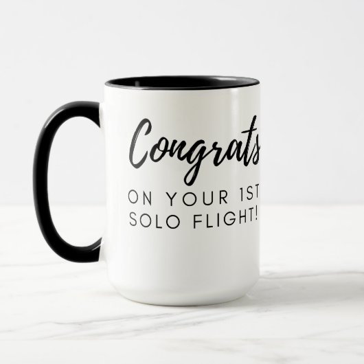 Gefeliciteerd met eerste sologram - aanpasbare mok (Links)
