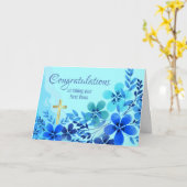 Gefeliciteerd met eerste stemmen die een non worde kaart (Gele Bloem)