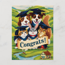 Gefeliciteerd met eindexamen van de hogeschool sch briefkaart