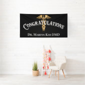 Gefeliciteerd met Elegant Dentist Medical Afstuder Spandoek (Insitu)