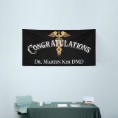 Gefeliciteerd met Elegant Dentist Medical Afstuder Spandoek (Beurs)