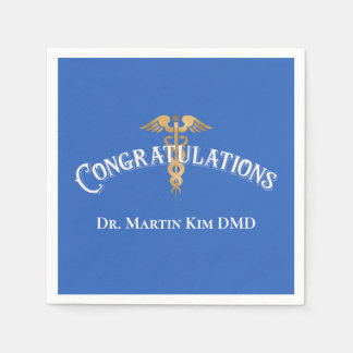 Gefeliciteerd met Elegant Doctor Medical Afstudere Servet