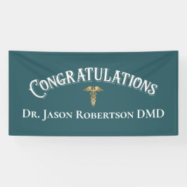 Gefeliciteerd met Elegant Doctor Medical Afstudere Spandoek
