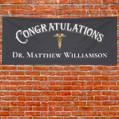 Gefeliciteerd met Elegant Doctor Medical Afstudere Spandoek